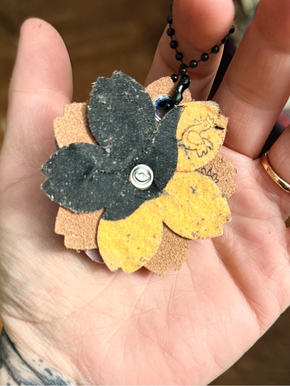 Handmade Floral Bag Charm - Picture 3 of 3